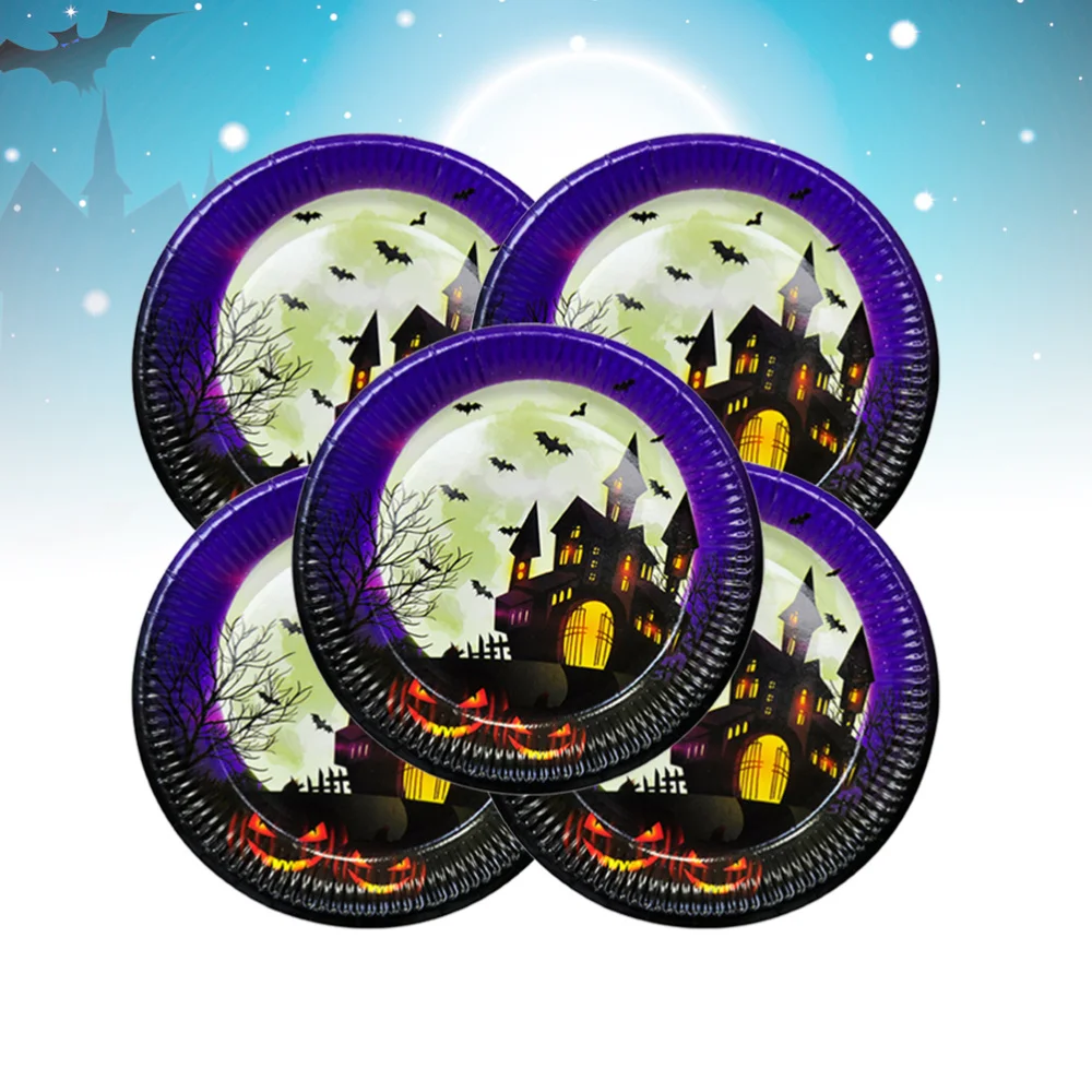 10 шт. посуда креативная одноразовая с узором в виде замка вечерние торвечерние |