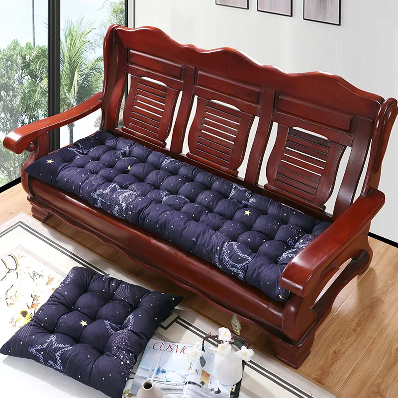 

Thicken Long Seat Cushion For Sofa Print Bench Seat Cushion For Garden Soft Recliner Chair Backrest Pad Tatami Mat Home Decor