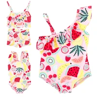 0 6t baby girls swimwear 2021 summer fruit print ruffle toddler bikini baby swimsuit girls bathing suits beachwear