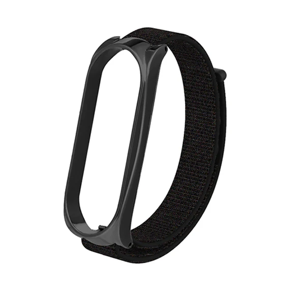 Black HANGRUI браслет ремешок для huawei Honor Band 5/4 нейлон спортивная петля Замена часов Ремешок для Honor Band 5 браслет ремешок - Цвет: Black