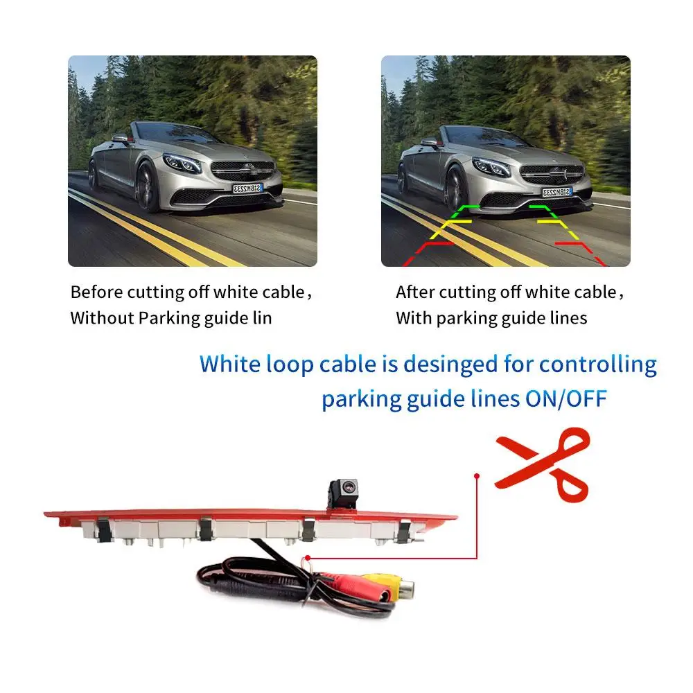 Дешево 1 шт., автомобильный тормоз светильник Камера заднего вида для парковки Камера монитор автомобиля Kit 7 дюймов Дисплей Pz707468 авто аксессуары