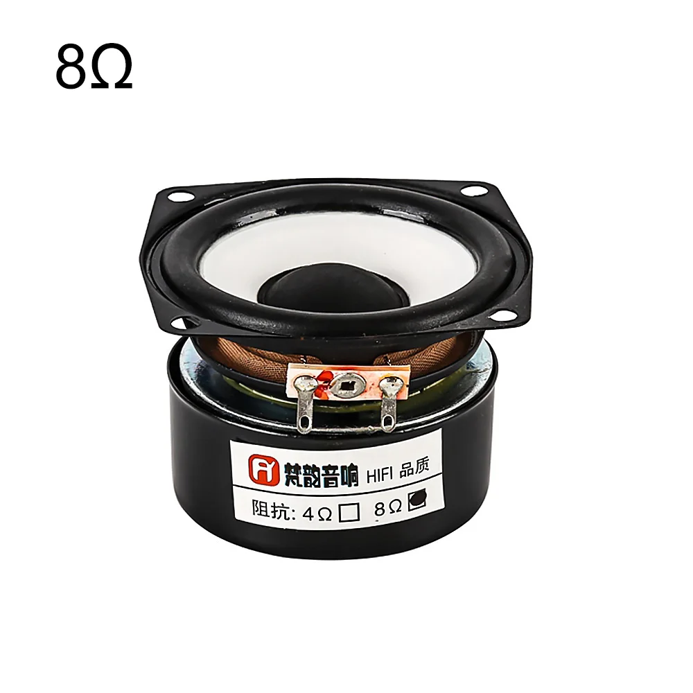 8 Ohm Speaker AIYIMA 2 шт. 2,5 дюймов Fever полный спектр Hifi динамик Колонка 15 Вт DIY усилитель звука динамик драйвер домашнего кинотеатра музыка громкий динамик - Цвет: 8 Ohm Speaker