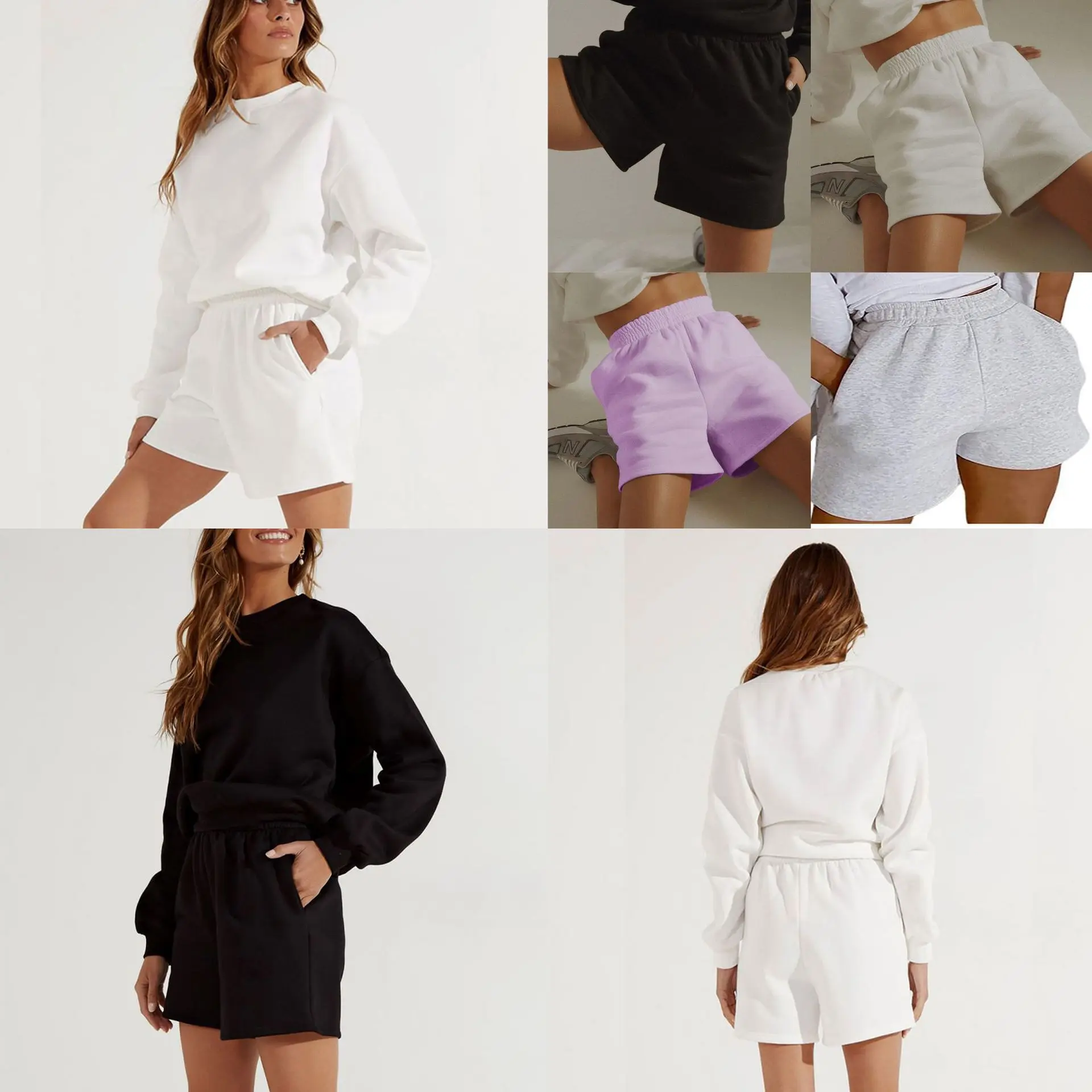 

Шорты женские эластичные с вышивкой, милые цветные простые брюки оверсайз в Корейском стиле для девушек и студентов, в стиле Харадзюку