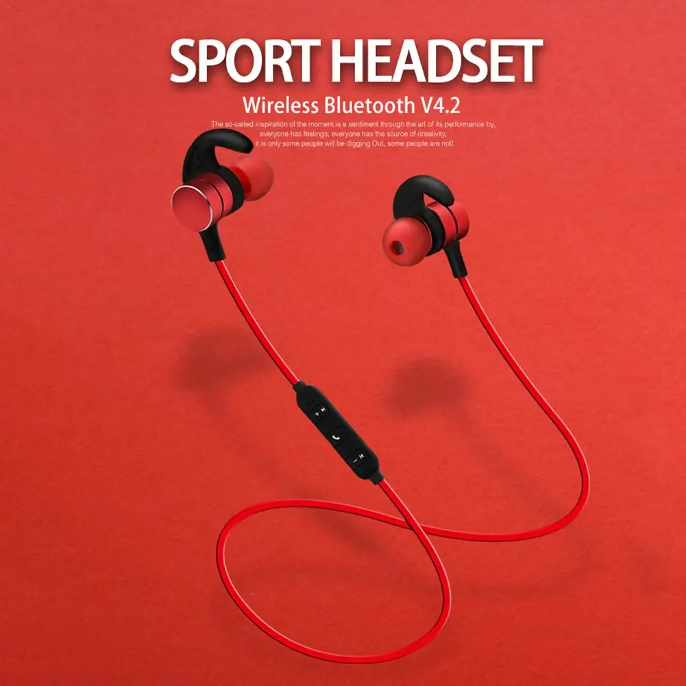 Беспроводная Bluetooth металлическая гарнитура спортивные водонепроницаемые