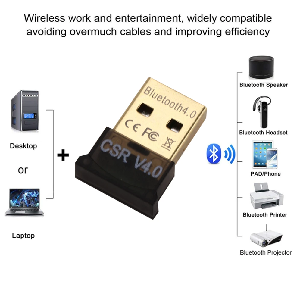 Мини USB-адаптер GRWIBEOU Bluetooth V 4 0 два режима беспроводной адаптер CSR USB 2 0/3 для Windows 10 8 XP