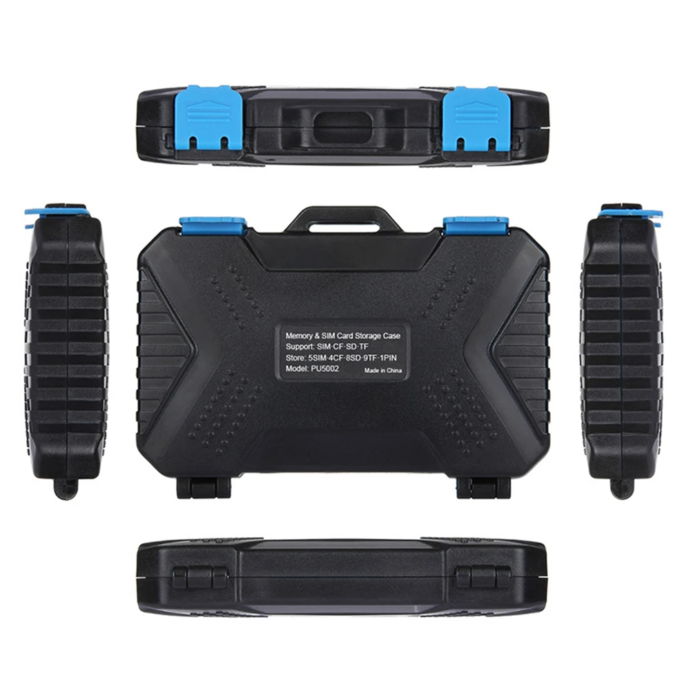 

Buckle Closure Shockproof Camera Accessory Dustproof Large Capacity Portable Practical Anti Lost Waterproof Storage Card Case