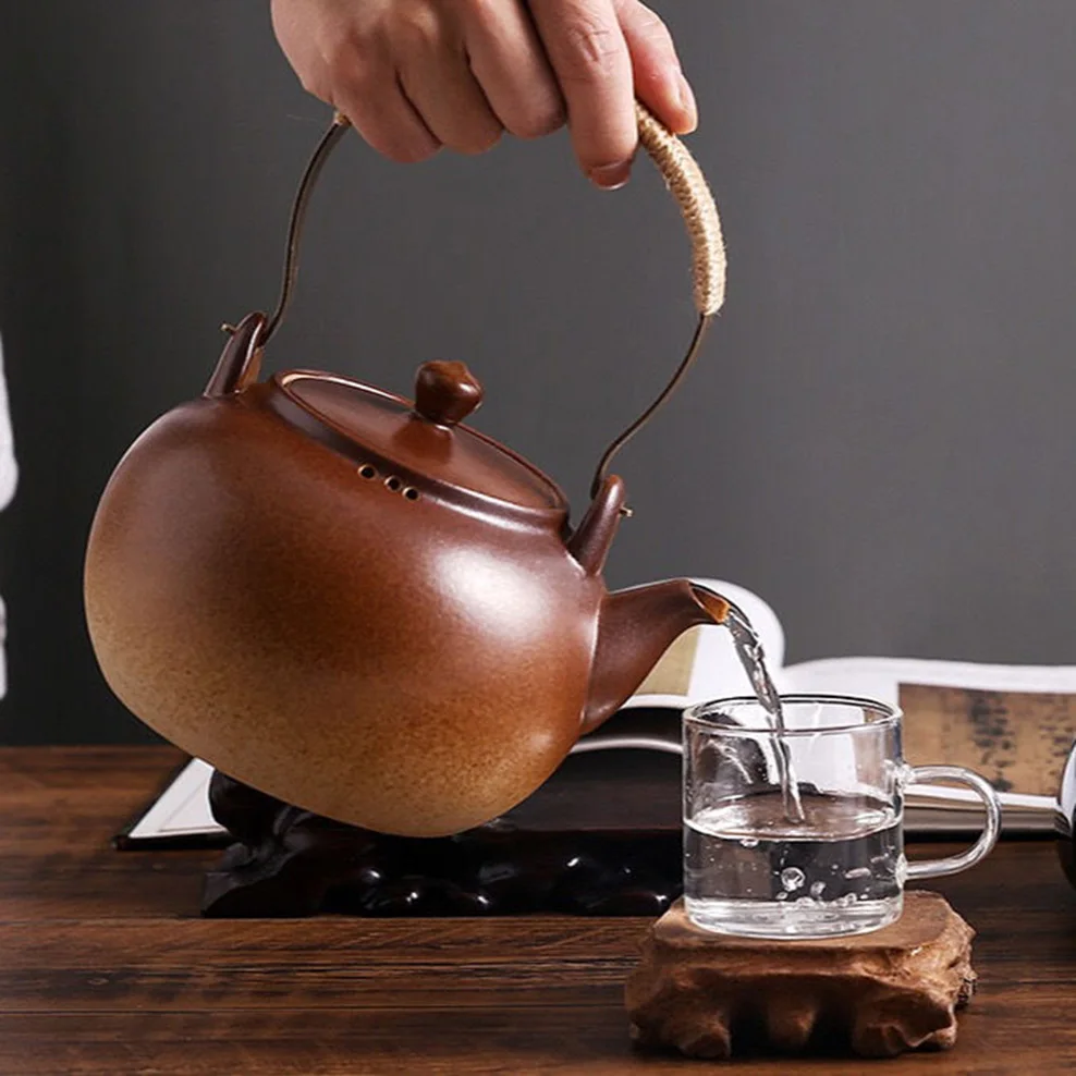 Чайник с зеленой глазурью 1200 мл | Дом и сад