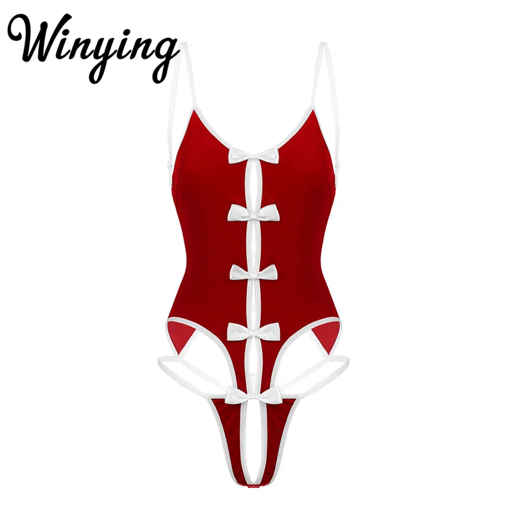 Горячее сексуальное женское нижнее белье Красный Мягкий бархатный