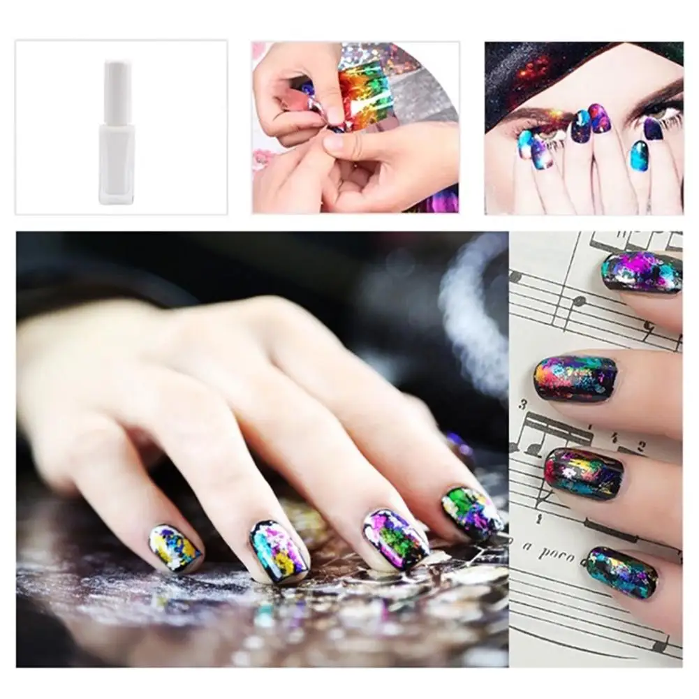 1 бутылка профессионального клея для ногтевого дизайна наклейка фольги