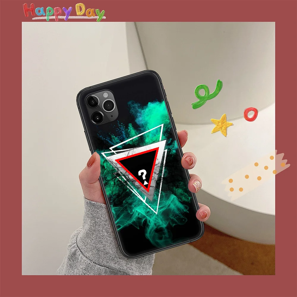 

French Fashion Luxury Brand Phone Case For Iphone 11 12 Mini PRO XR X XS MAX 6 6s 7 8 Plus 4 5 5s SE 2020 black Back Trend Etui