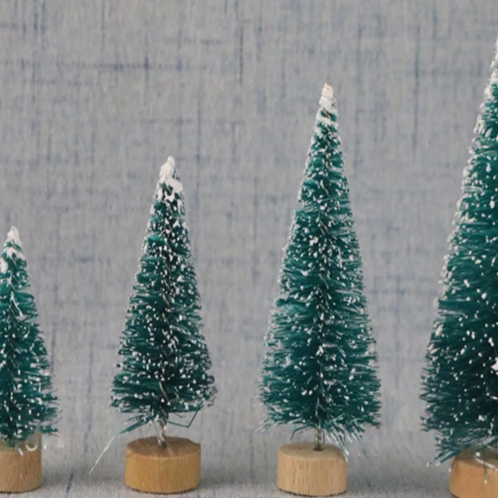 1 шт. DIY рождественская елка маленькая сосновая мини деревья размещенные на