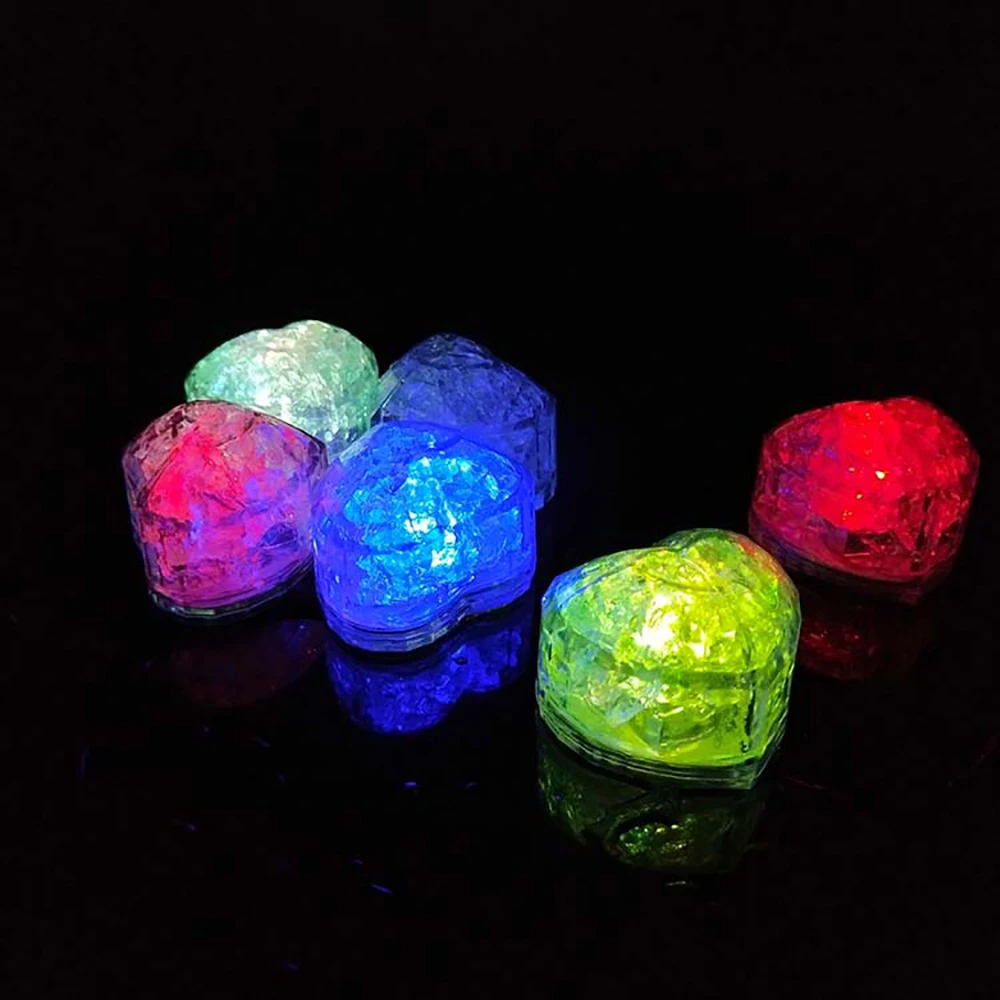 12 шт. Светодиодный светящийся неоновый кубик льда | Дом и сад