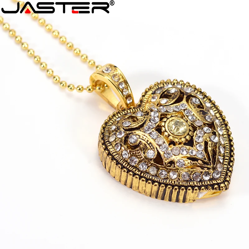 

Jaster black colloid USB2.0 crystal and metal Gem Heart S010 USB drive USB micro flash drive metal small gift 16GB 32GB