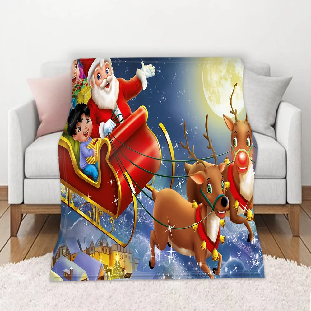 

Kinder Geschenk Fleece Decke Leichte Super Weich Gemütliche Frohe Weihnachten Schneemann Decke Für Bett Couch Sofa Decor 59x86 z