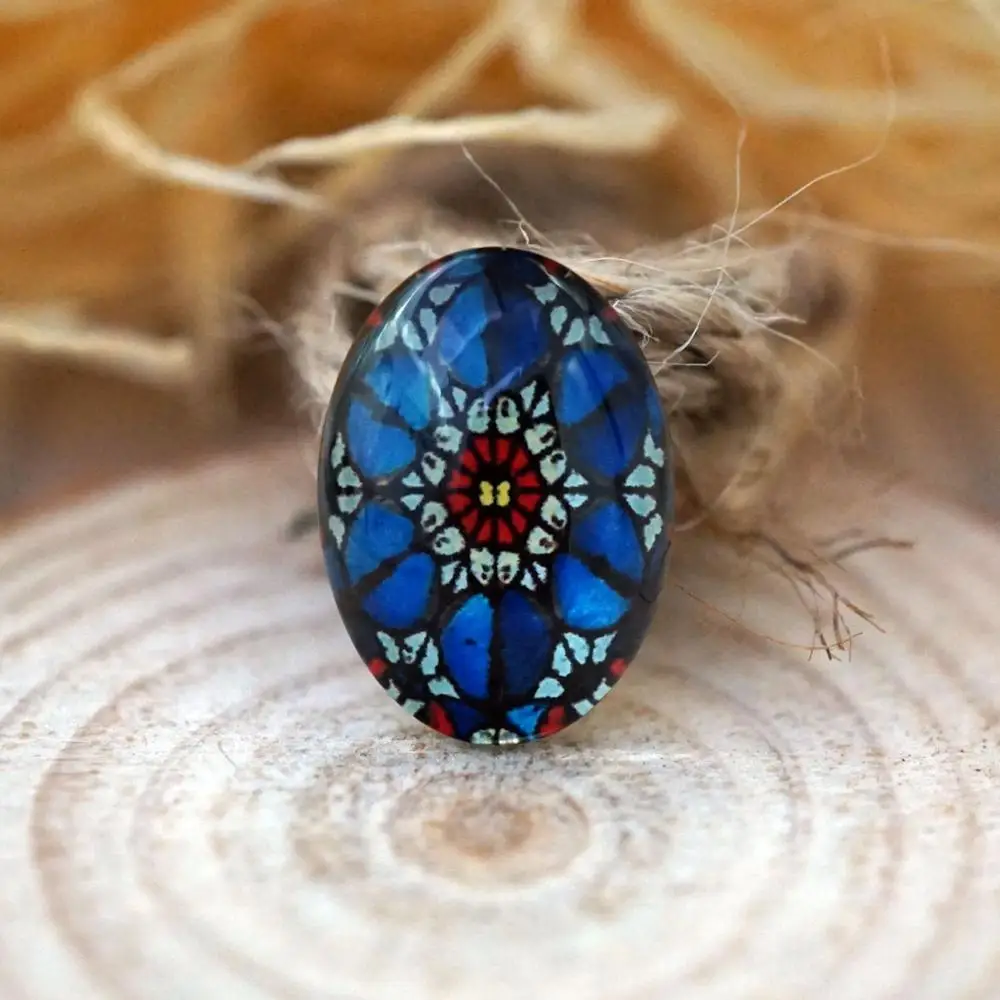10PCS/lot oval 10MM x 14MM/13MM X 18MM Glass Cabochon for bracelet necklace earring rings brooch DIY Jewelry hand made supply - купить по