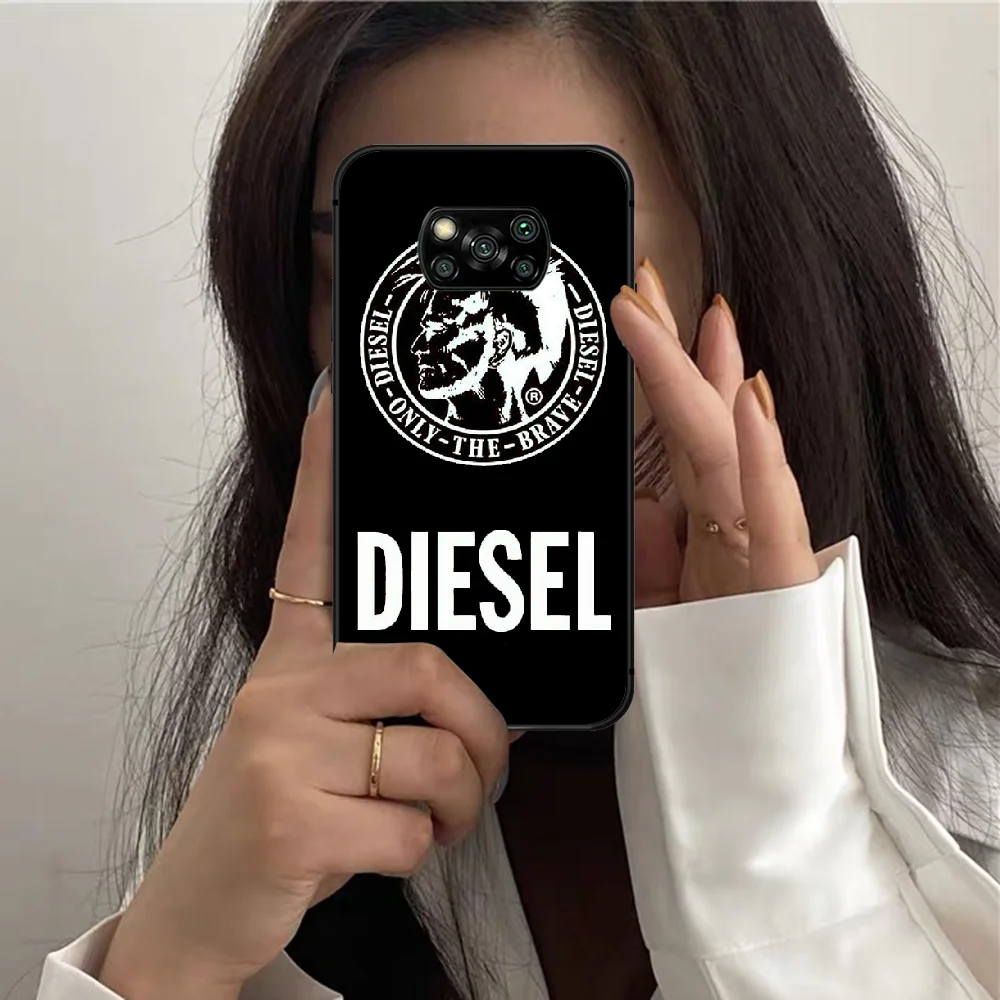 

Diesel Luxury Brand Phone Case For XIAOMI MI 8 9 SE Note 10 T Pro Lite Max 2 Poco X A 3 black Bumper 3D Cover Painting Hoesjes