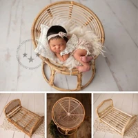 newborn photography accessories rattan baskets baby photo bed posing props infant photo shoot props baby photoshoot cany crib