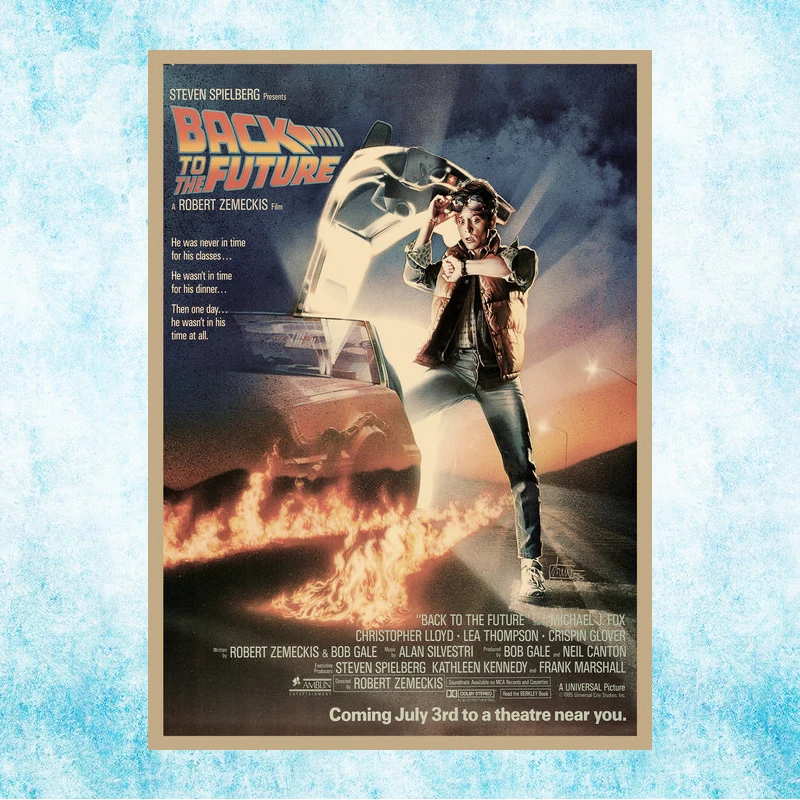 Back To The Future 1 2 3 Hot Movie Art Canvas Print Poster For Room Decor Bar Decoration-001 | Дом и сад