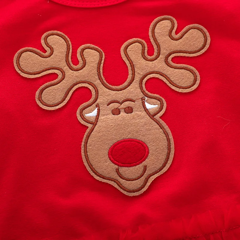 Рождественская одежда детское боди с длинными рукавами комбинезоны для