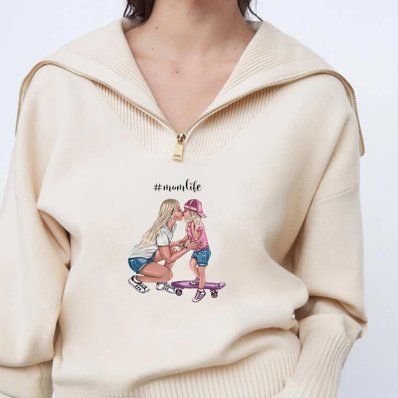 С теплопередачей DIY патчи мама для девочек и мальчиков с принтом нашивки на