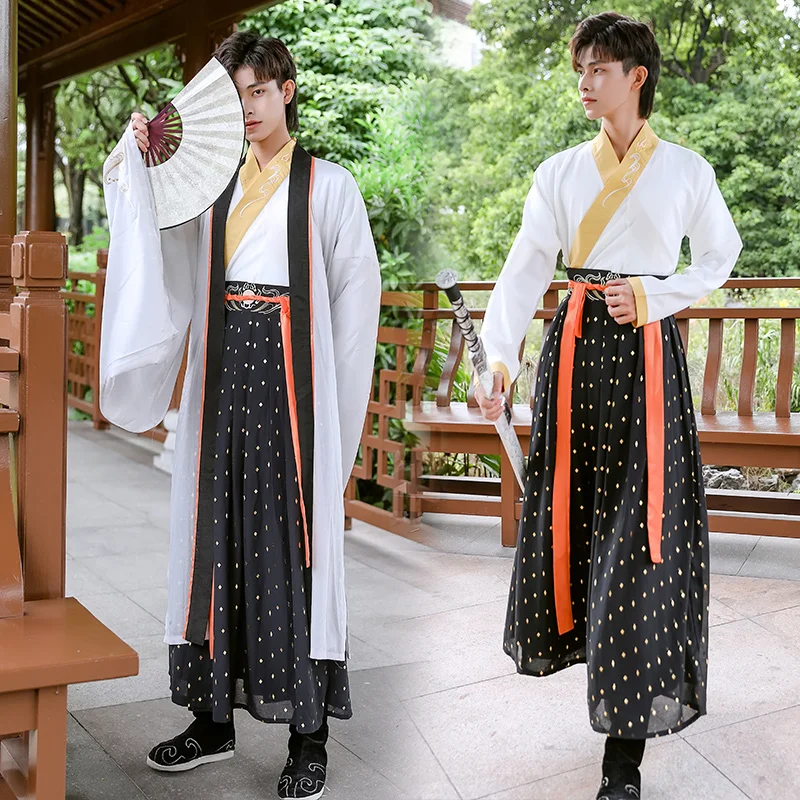 

Hanfu Haori Kimono 3PCS Set Japanese Style Robe Chinese Hanfu Dress Modified Hanfu Maxi Kimono Dress OBI belt