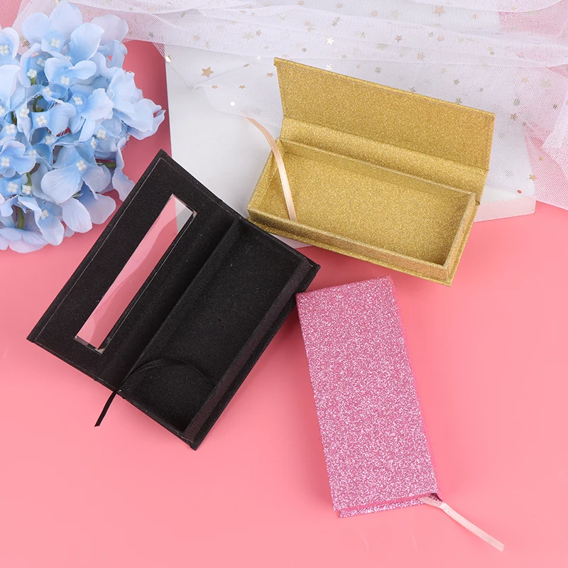 1 шт. натуральный удлинение норки полосы чехол накладные ресницы упаковочная