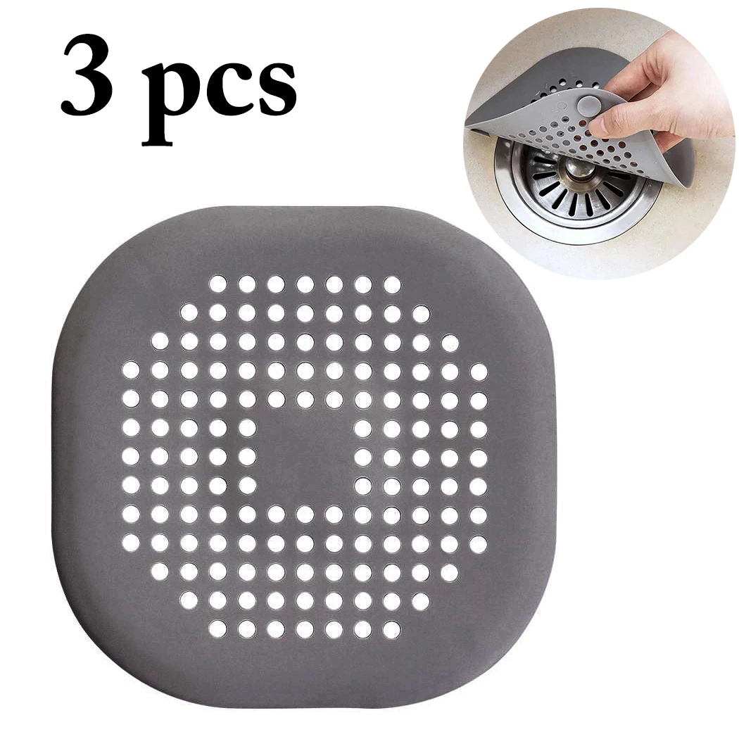 

Shower Drain Silicone Kitchen Sink Filter Hair Stopper Catcher Filter Bathroom Accessories Bathtub Strainer Sewer Outfall Filter