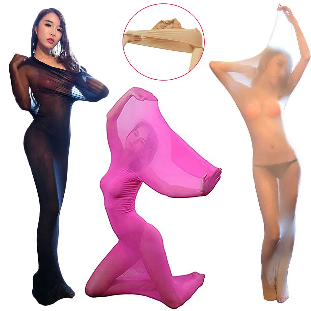 Унисекс садо бесшовные чулки прозрачные сексуальное боди женское белье всего