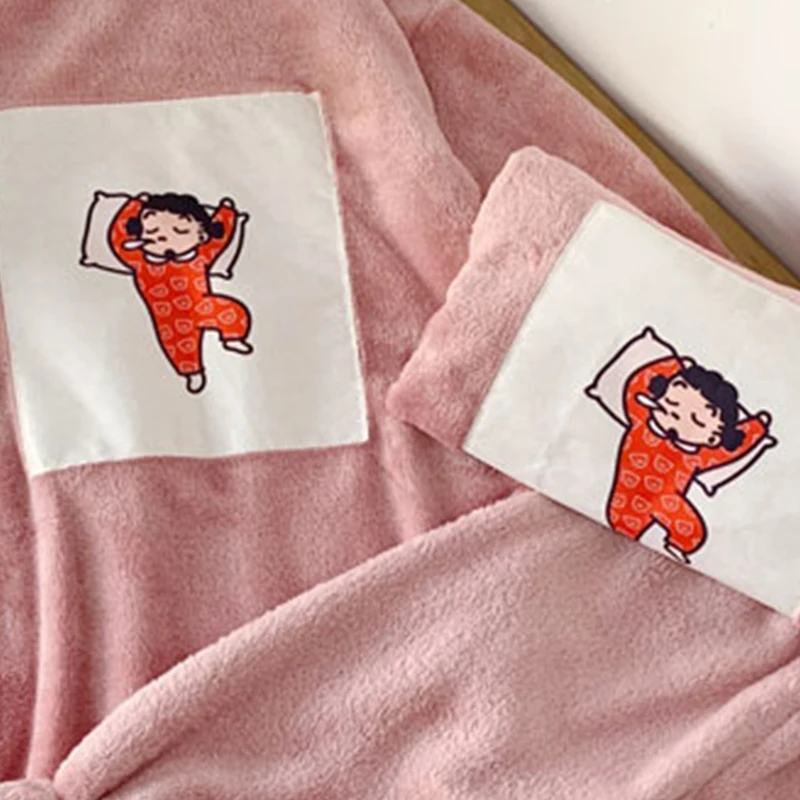 Детская Фланелевая пижама chifuna теплая зимняя Пижама для девочек с мультяшным