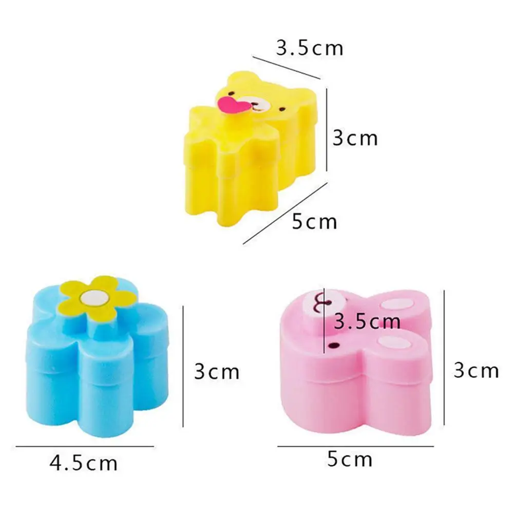 

3Pcs Biscuit Mould Rabbit Flower Panda Animal Shaped Bread Cake Biscuit Embossing Device Crust Cutter Baking Pastry Tools