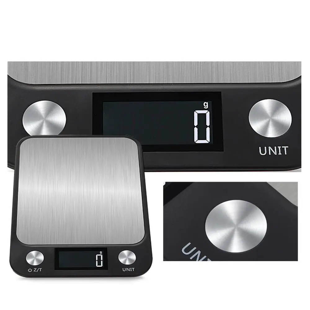 

5kg/1g 10kg/1g LCD Display Multi-function Digital Food Kitchen Scale Stainless Steel Weighing Food Scale Cooking Tools Balance