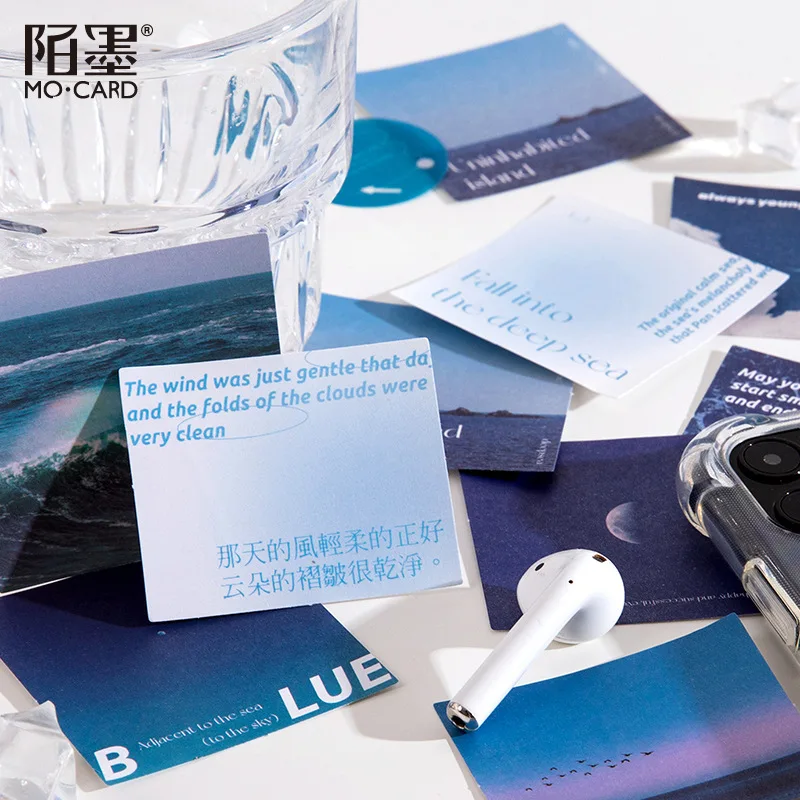 15 листов/уп Фотофон в стиле Фэнтези канцелярские наклейки эстетическое пейзаж