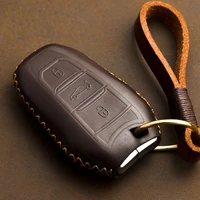 1 pcs genuine leather key case key cover for citroen ds5 ds5ls ds6 ds4s key cover cars accesorios