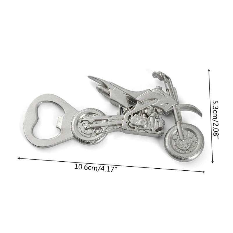 

Creative Novelty Motorcycle Shaped Beer Bottle Opener Vintage Retro Silver Zinc Alloy Metal Beer Tool for Bar Party Gift
