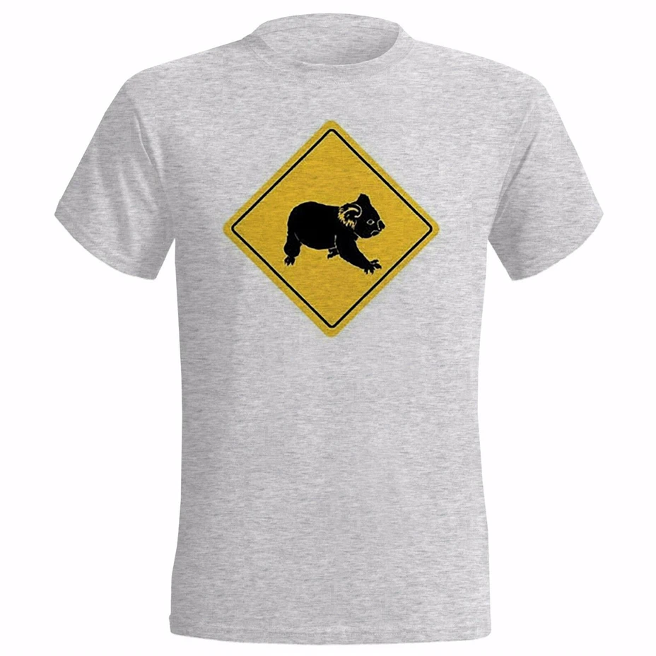 Лучший австралийская коала дорожный знак мужская футболка Aussie значок