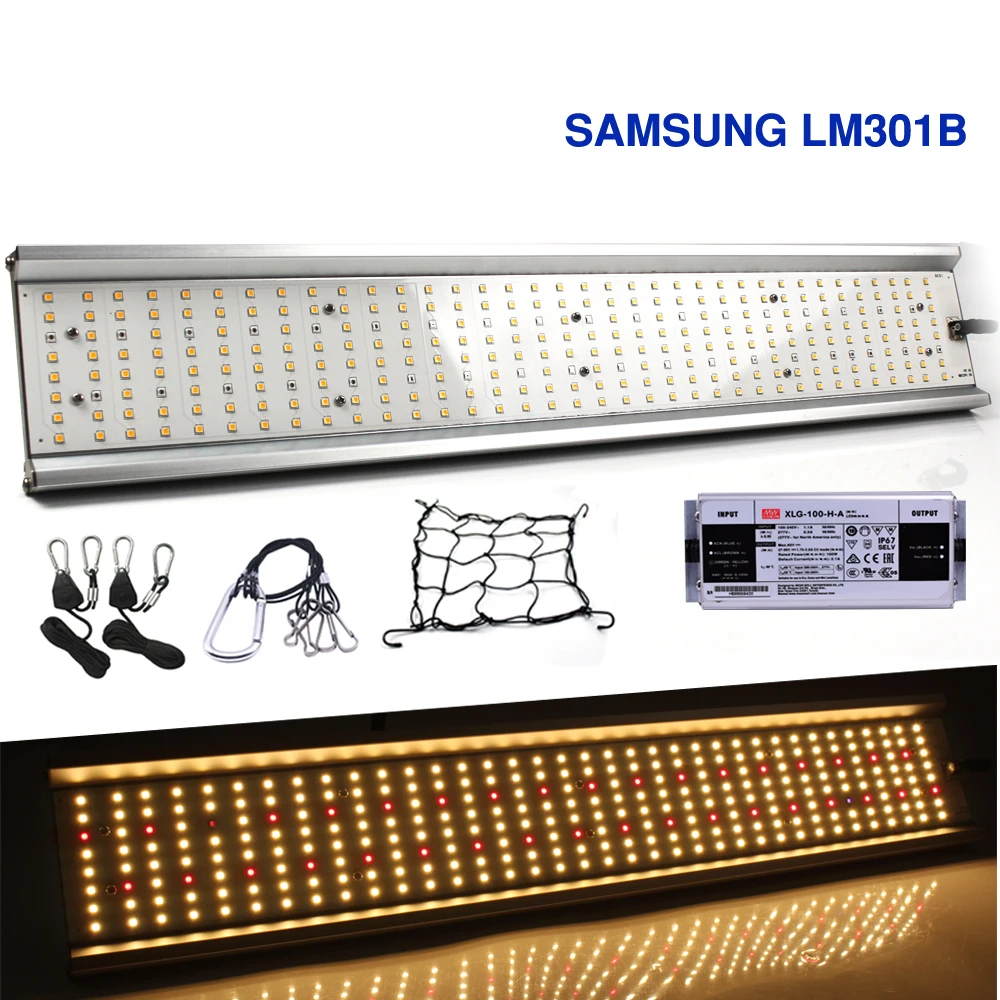 Quantum LED Grow Light Bar Samsung LM301B Full Spectrum 3000K Mix 660nm Meanwell Driver Growth Lamp Indoor Greenhouse Planting