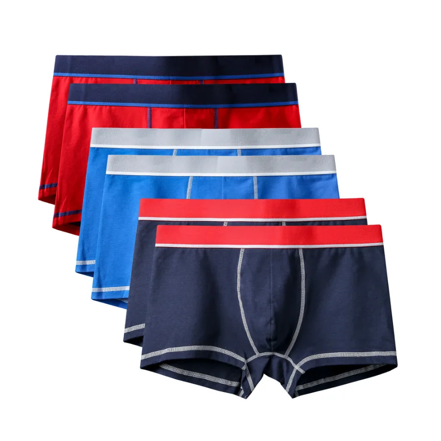 6Pcs A0608 Mix B32 6 шт./лот, фирменное качество,, новые модные сексуальные хлопковые шорты, мужские боксеры, шорты, мужское нижнее белье, мужские трусы, мужская одежда - Цвет: 6Pcs A0608 Mix B32