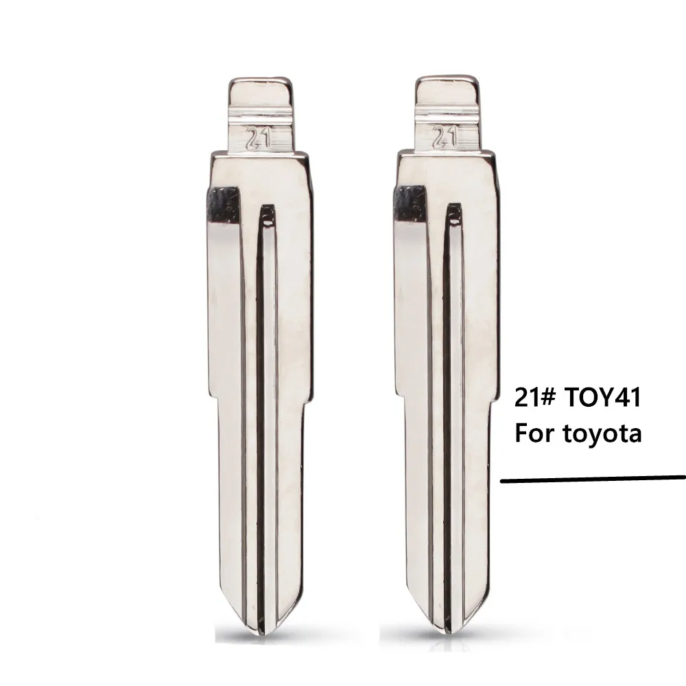 

#21 TOY41 KD VVDI полотно дистанционного ключа металлическая заготовка для автомобильного ключа № 21 для Toyota Corona