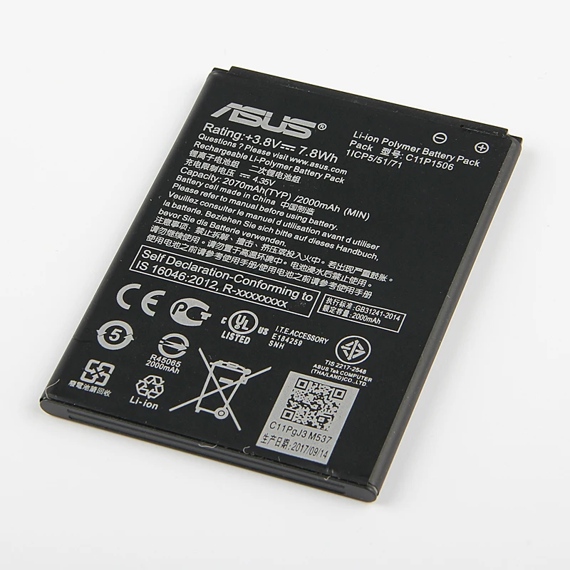 Original ASUS C11P1506 Phone Battery For Live G500TG ZC500TG Z00VD ZenFone Go 5.5 inch 2070mAh | Мобильные телефоны и