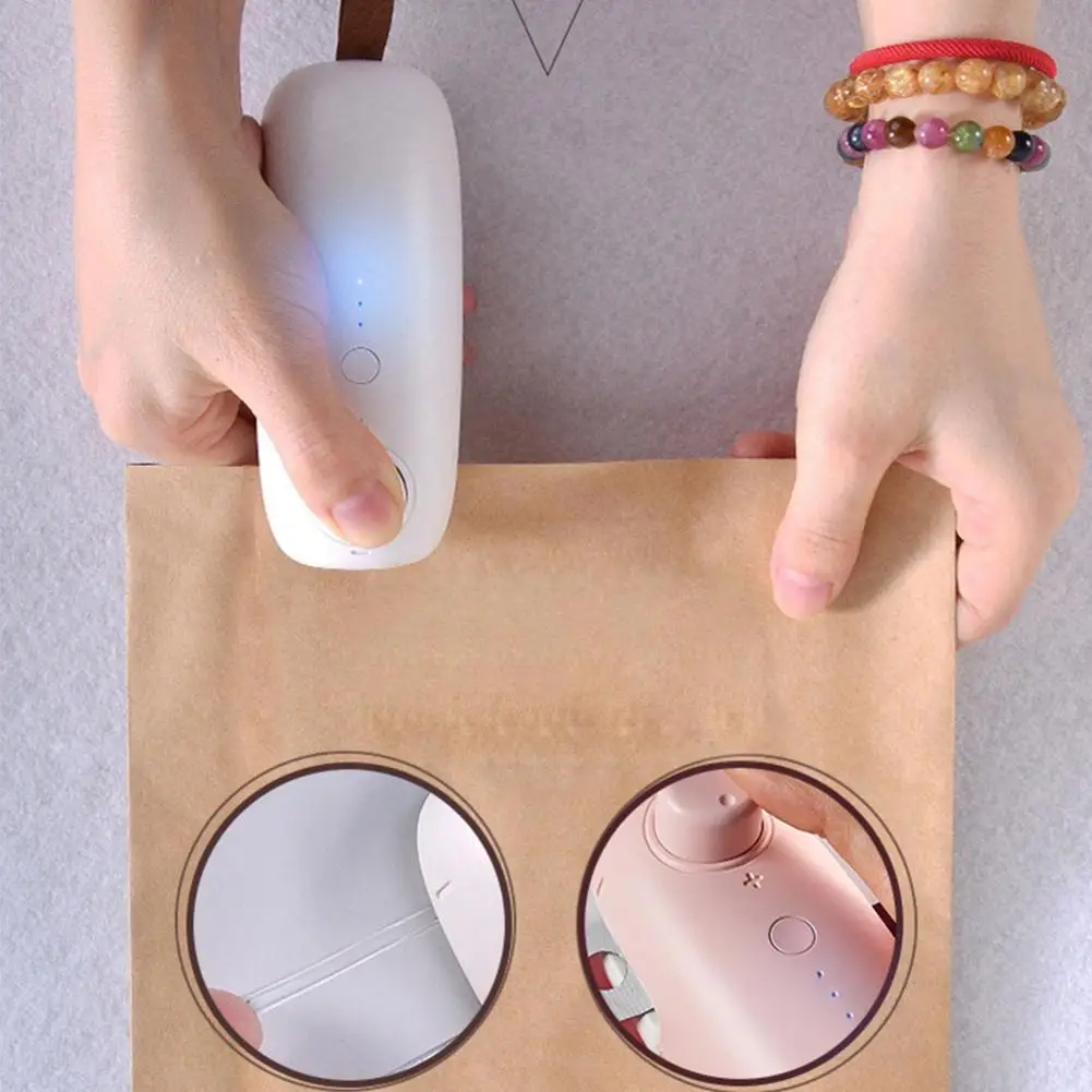 

Hot Sale Usb Charging Portable Heating Plastic Bag Household Mini Small Food Sealing Machine Sealing Dropship Clip Bag Pack B2h9