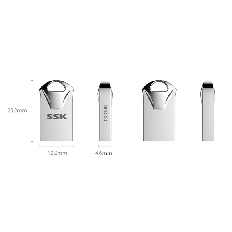 

SSK SFD230 Little King Kong U Disk 32GB No Cover Design Strong Compatibility Applicable: Computer, Car, TV, Etc.