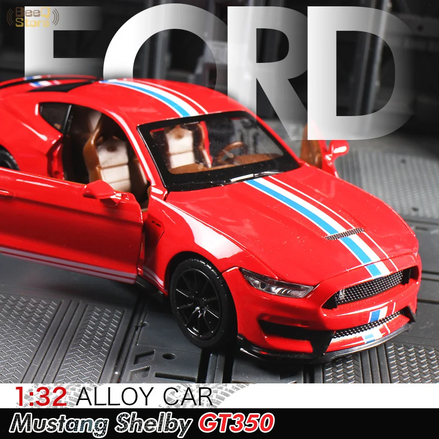 1:32 весы Mustang Shelby GT350 Игрушечная модель гоночного автомобиля игрушки транспортные