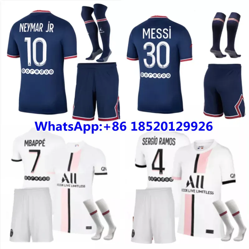 

Новинка 2022 г., футбольная Джерси мессис, комплект для детей и взрослых + заплатка для футбольной лиги 21 22 Мбит/с, наушники, Maillots de футбольные р...