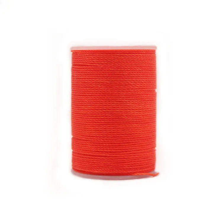 S060 orange red Распродажа DIY диаметр 0,55 мм кожаная круглая Вощеная швейная нить ручная прошитая полиэфирная круглая Вощеная цветная нить 40 цветов - Цвет: S060 orange red