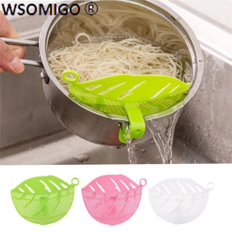 Кухонные принадлежности в форме листа промывка риса сито кухонные гаджеты