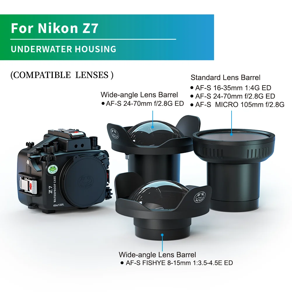 買取 Hangros-Z7防水スイミングケース,iknason水中ハウジング,深さ40m/130 Ft,魚眼,広角ポートレンズ