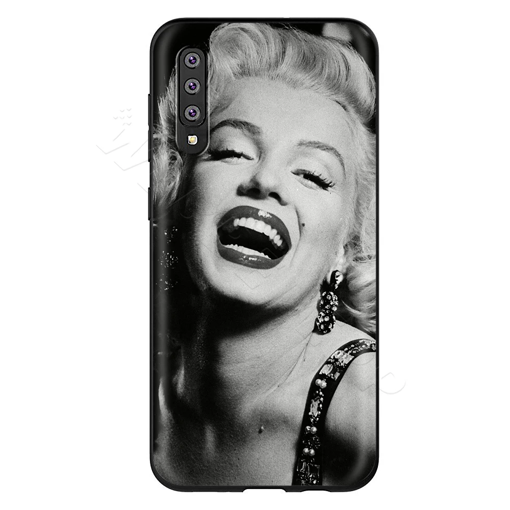 7 Webbedepp Мэрилин Монро Чехол для samsung Galaxy S7 S8 S9 S10 Edge Plus Note 10 8 9 A10 A20 A30 A40 A50 A60 A70 - Цвет: 7