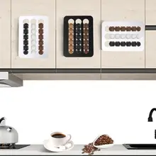 Dolce Gusto Coffee Capsule Storage Rack Wall Coffeeware Sets Organization Box Aluminum Bracket Can Accommodate 18 Kitchen Holder