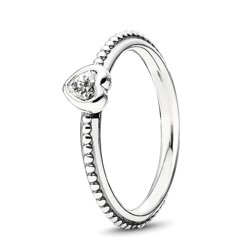 Rings 032 Серебряное кольцо в форме короны в форме сердца для женщин, европейские оригинальные кольца на палец, свадебные ювелирные изделия, 50 стилей, Прямая поставка - Цвет основного камня: Rings 032