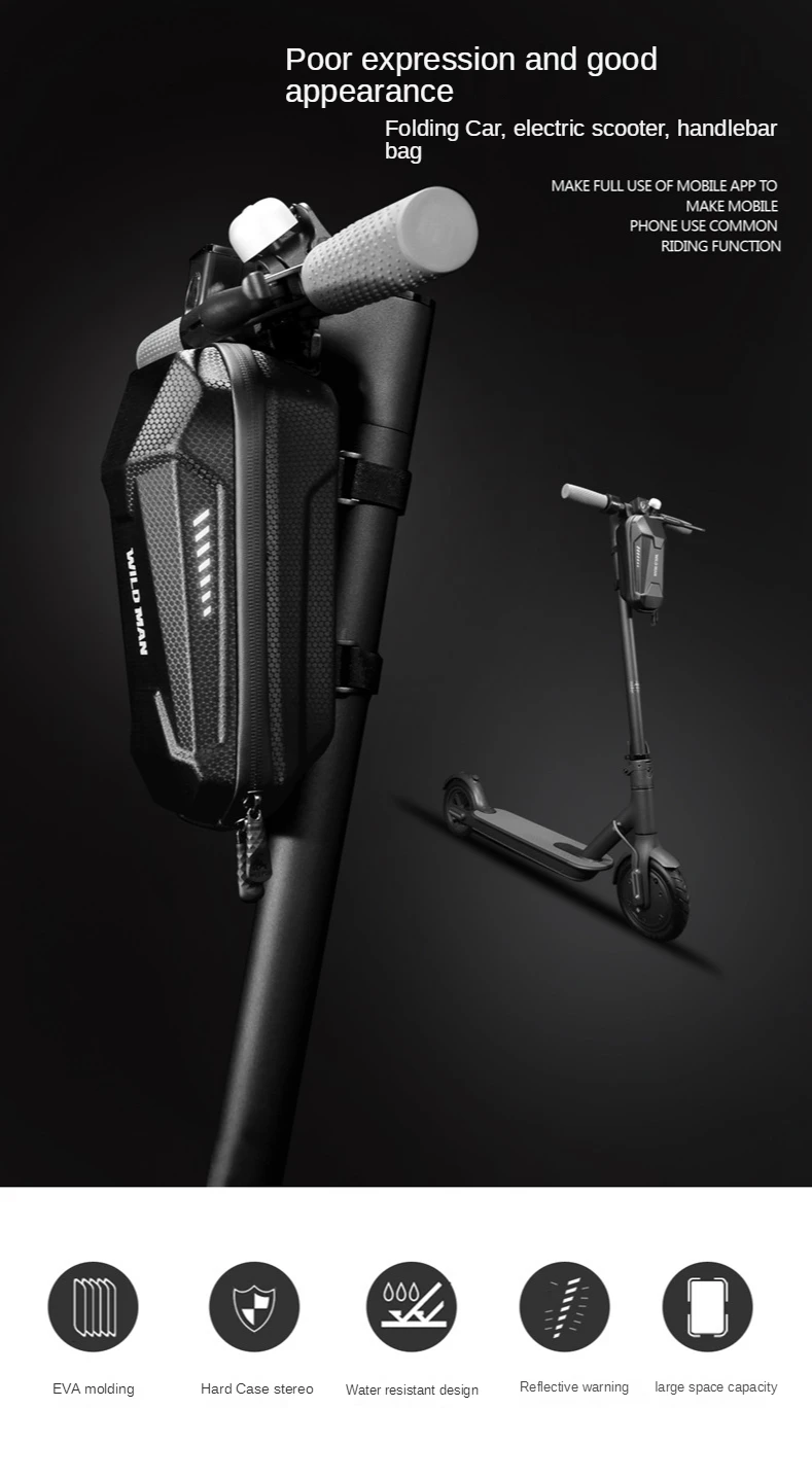 

Electric scooter bicycle first bag electric folding bicycle bag EVA hard shell balance car head bag